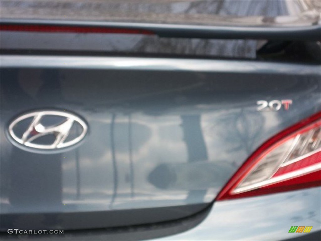 2013 Genesis Coupe 2.0T - Parabolica Blue / Gray Leather/Gray Cloth photo #4