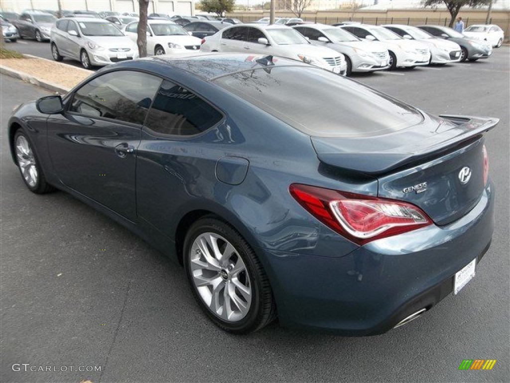 2013 Genesis Coupe 2.0T - Parabolica Blue / Gray Leather/Gray Cloth photo #5