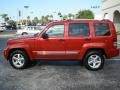 2008 Inferno Red Crystal Pearl Jeep Liberty Limited  photo #2