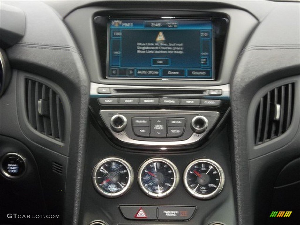 2013 Genesis Coupe 2.0T - Parabolica Blue / Gray Leather/Gray Cloth photo #14