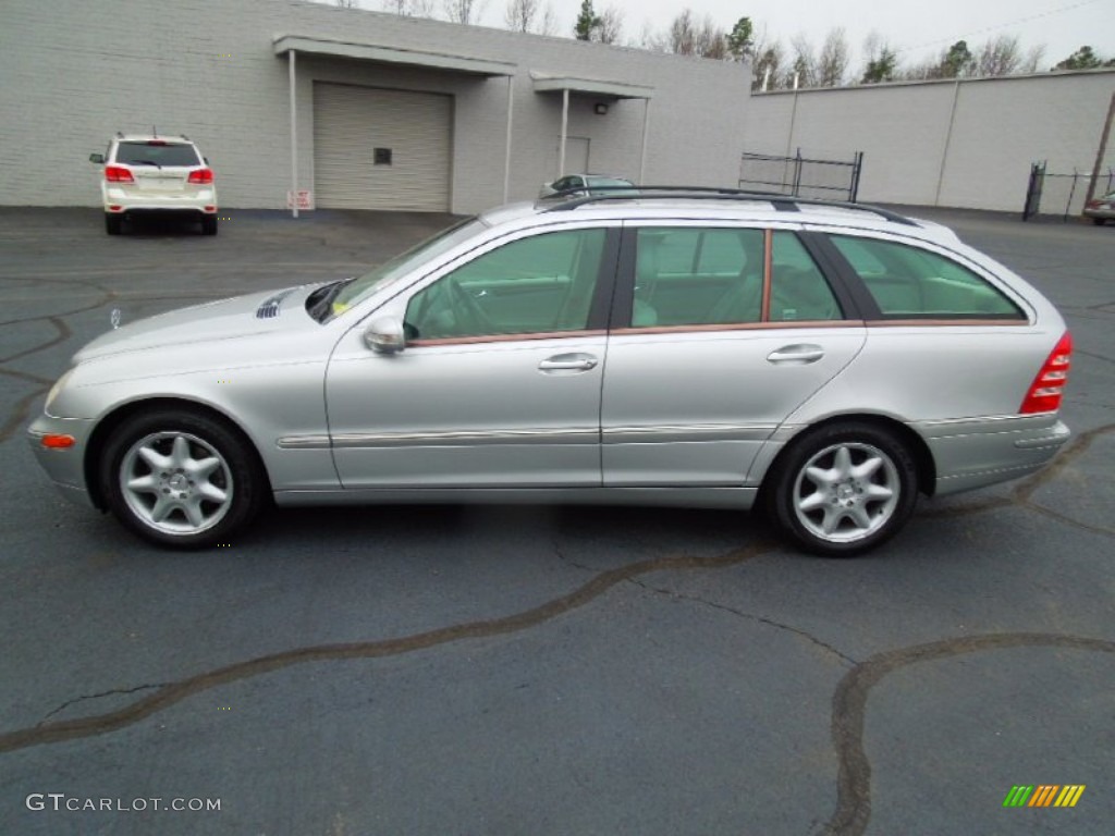 Brilliant Silver Metallic 2004 Mercedes-Benz C 320 Wagon Exterior Photo #77693553