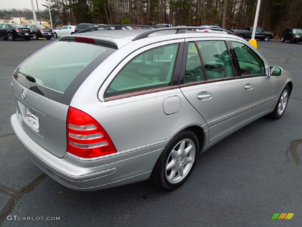 Brilliant Silver Metallic 2004 Mercedes-Benz C 320 Wagon Exterior Photo #77693589