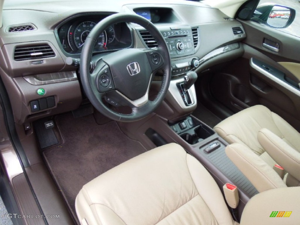 Beige Interior 2012 Honda CR-V EX-L Photo #77694553