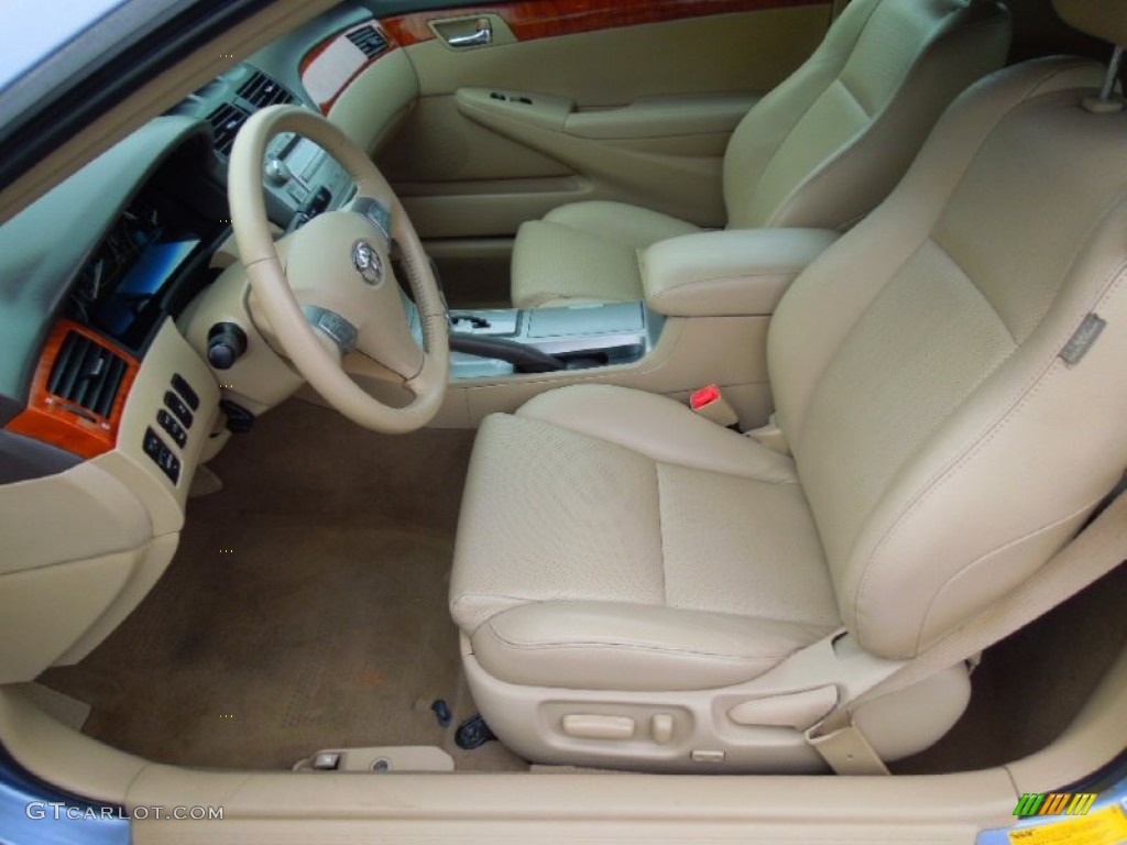 Ivory Interior 2007 Toyota Solara SLE V6 Convertible Photo #77694750