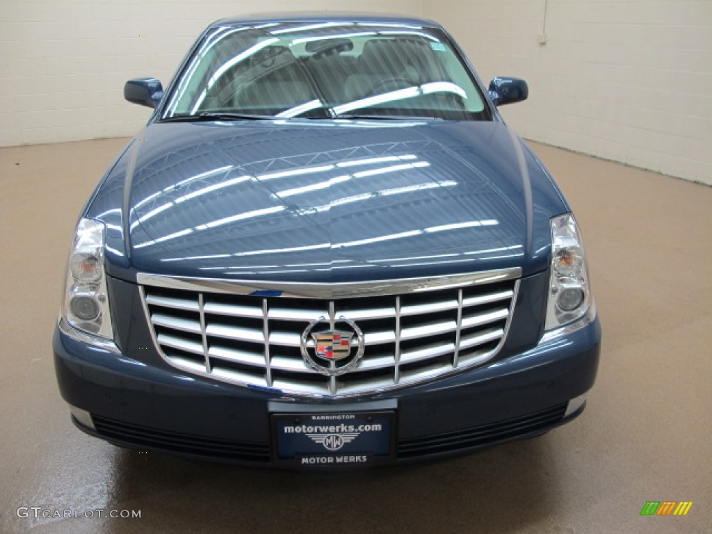 2009 DTS Luxury - Blue Diamond Tricoat / Shale/Cocoa photo #2