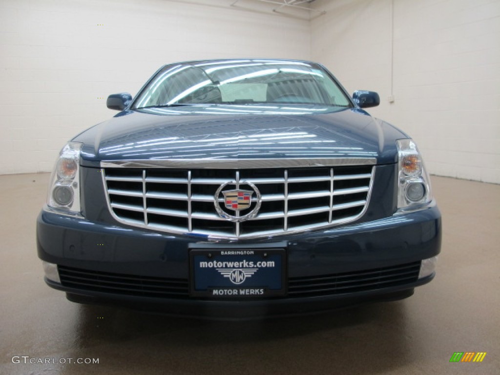 2009 DTS Luxury - Blue Diamond Tricoat / Shale/Cocoa photo #3