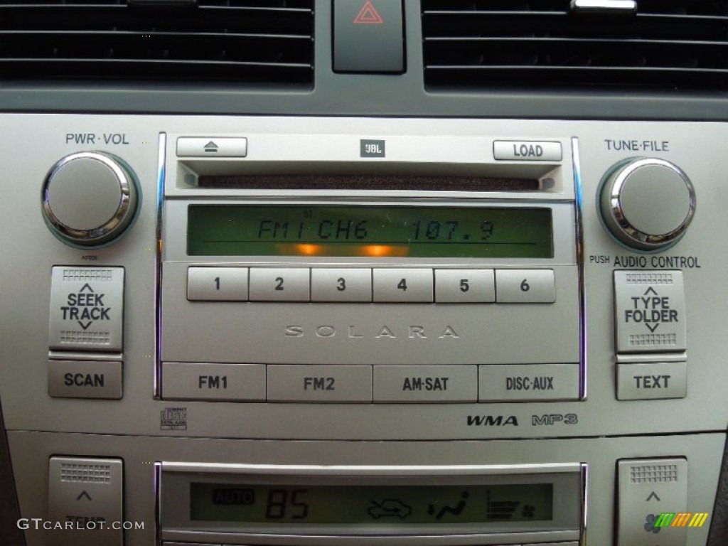2007 Toyota Solara SLE V6 Convertible Audio System Photo #77694891