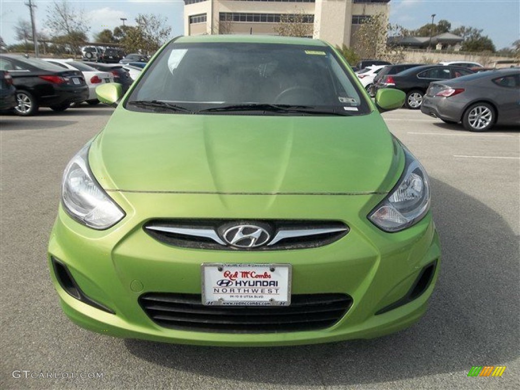 2013 Accent GS 5 Door - Electrolyte Green / Black photo #1