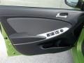 2013 Hyundai Accent Black Interior Door Panel Photo