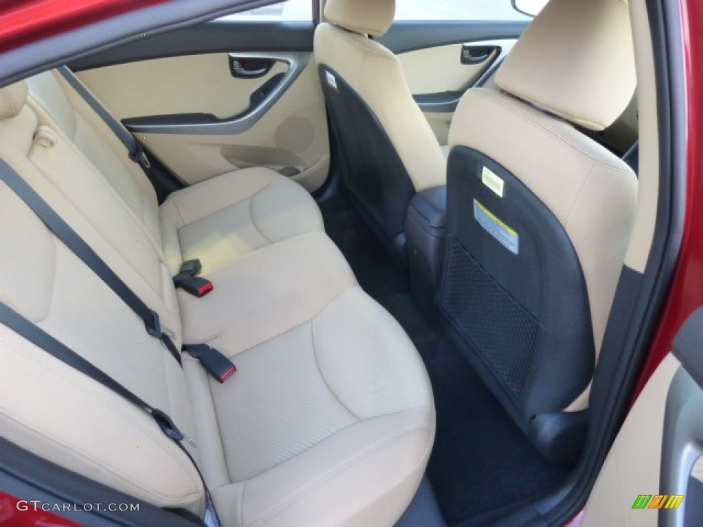 2013 Elantra GLS - Red Allure / Beige photo #12