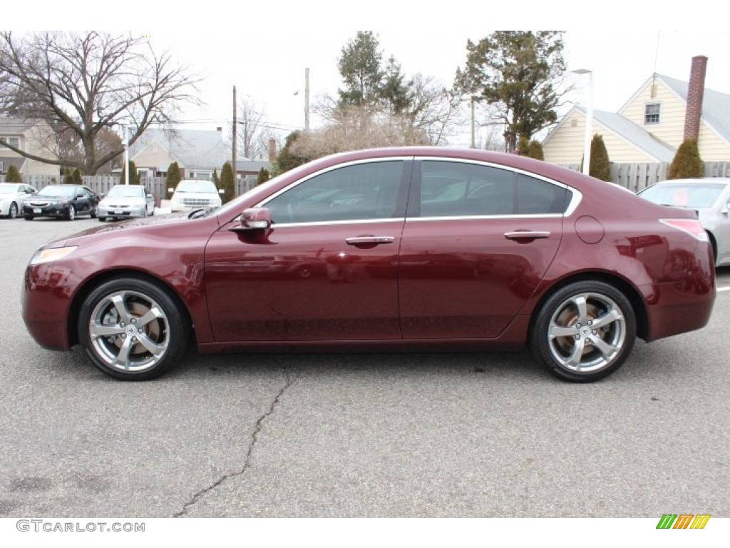 Basque Red Pearl 2010 Acura TL 3.5 Technology Exterior Photo #77695752