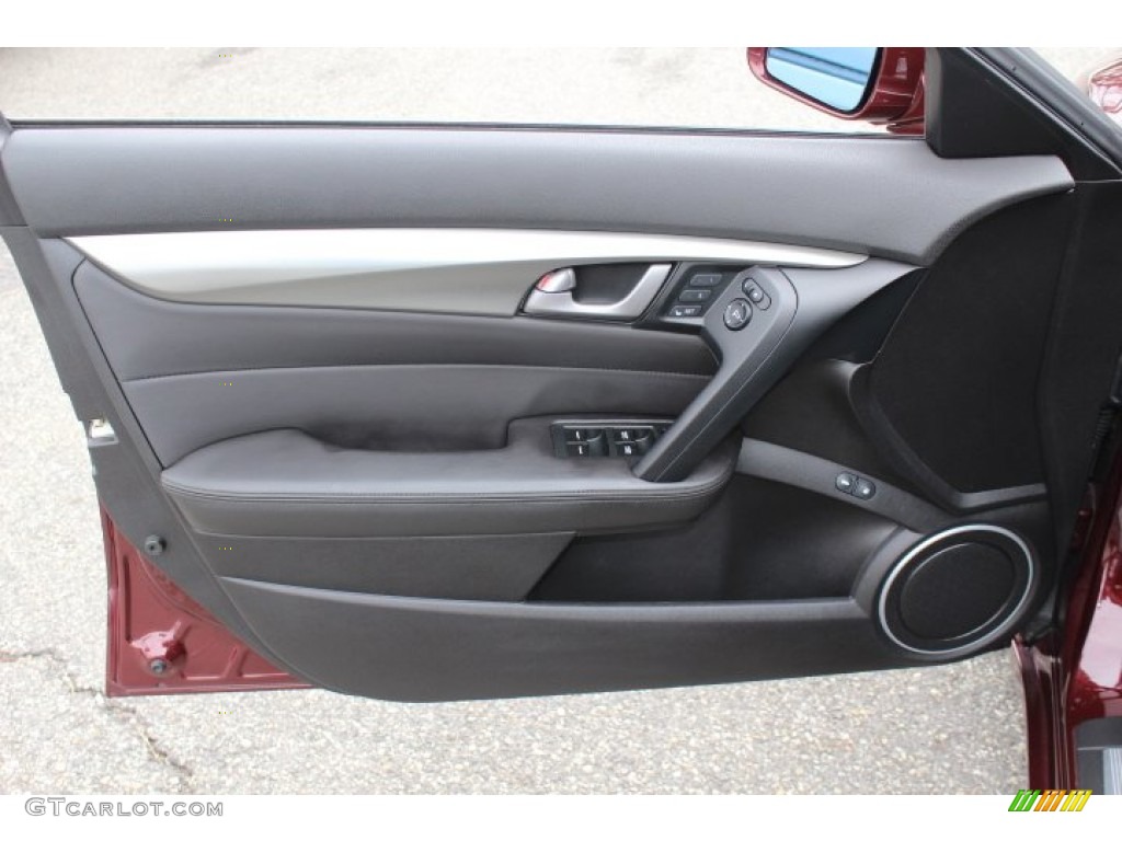 2010 Acura TL 3.5 Technology Ebony Door Panel Photo #77695814