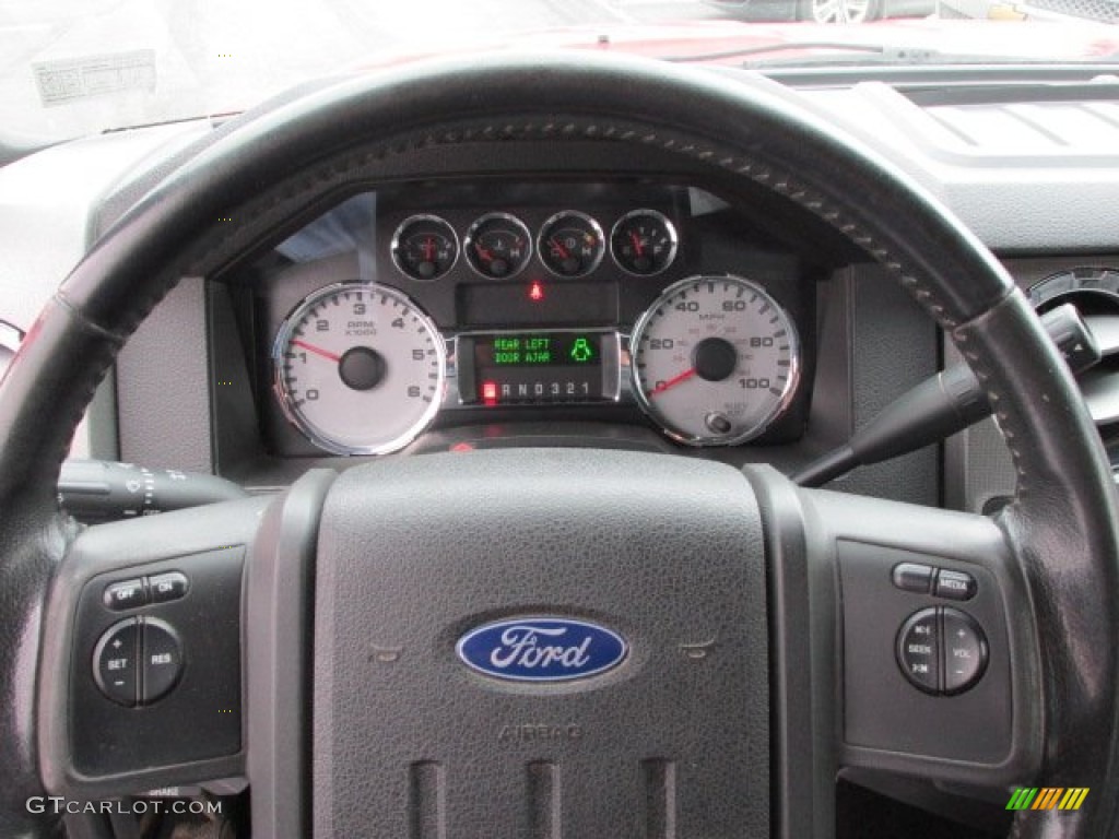 2008 F350 Super Duty FX4 Crew Cab 4x4 - Bright Red / Black photo #20