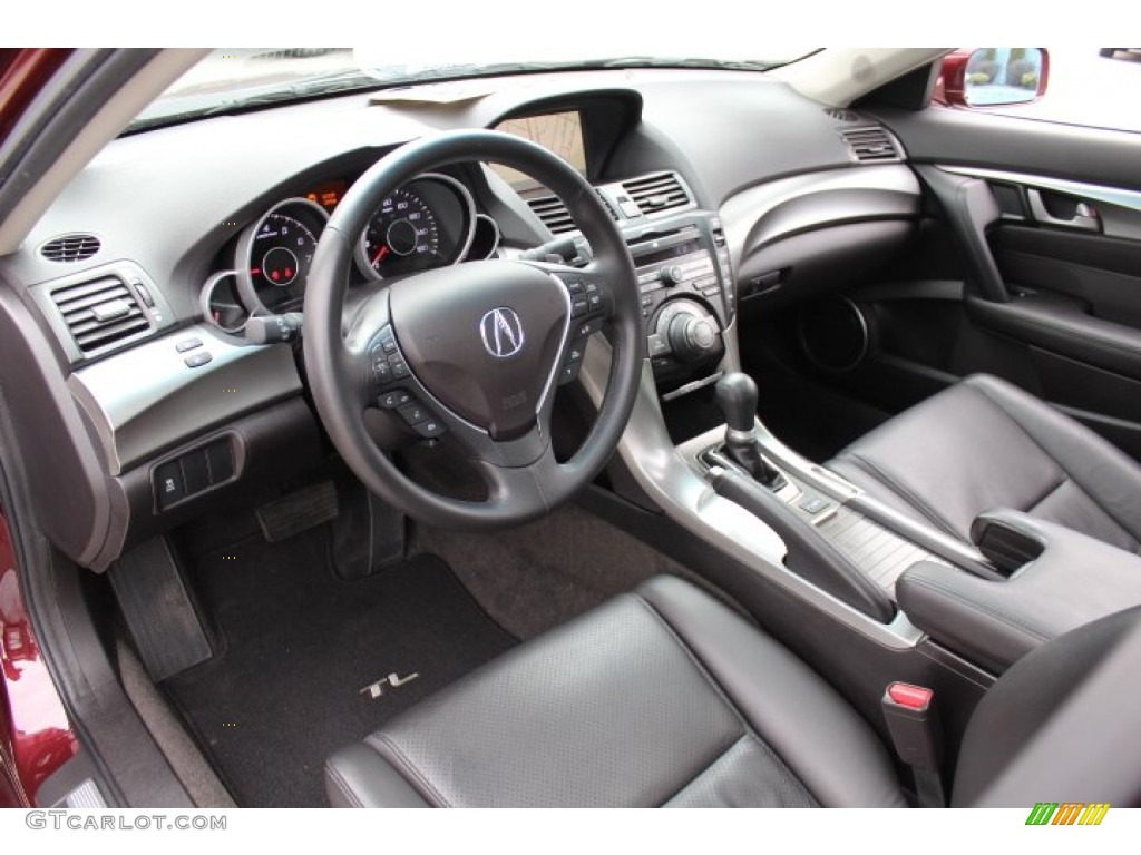 Ebony Interior 2010 Acura TL 3.5 Technology Photo #77695828
