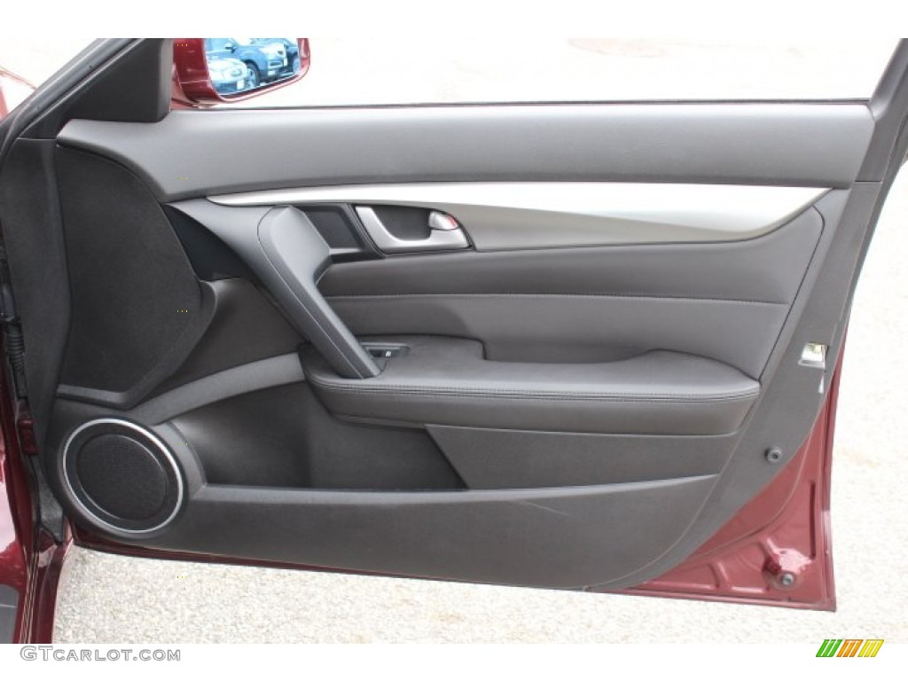 2010 Acura TL 3.5 Technology Ebony Door Panel Photo #77696139