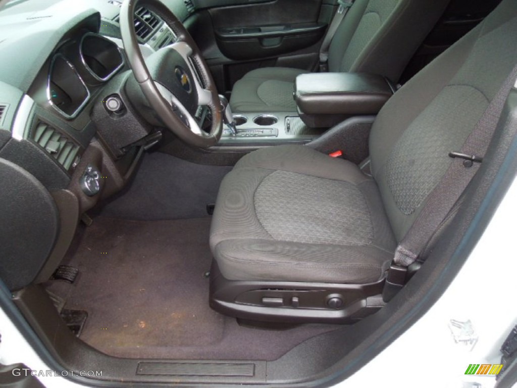 Ebony Interior 2010 Chevrolet Traverse LT Photo #77696503