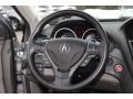Taupe 2011 Acura ZDX Advance SH-AWD Steering Wheel