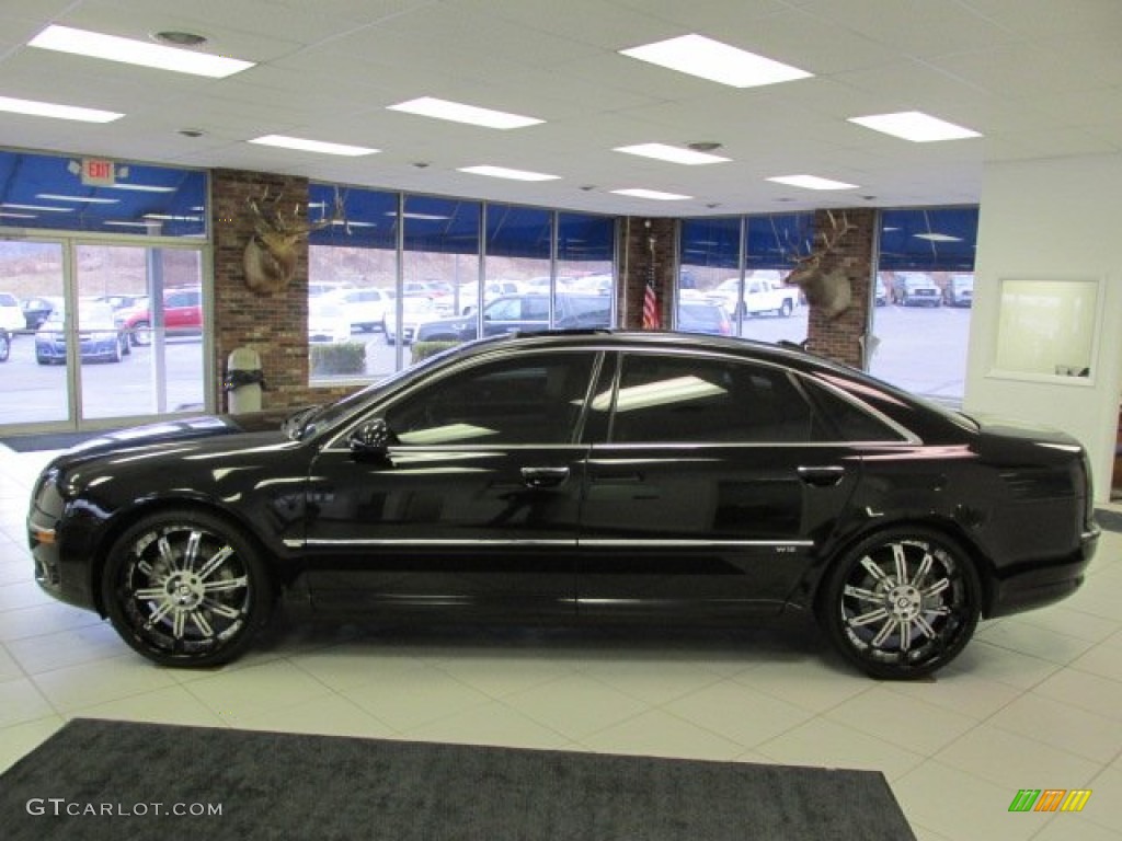 2005 A8 L W12 quattro - Brilliant Black / Platinum photo #6
