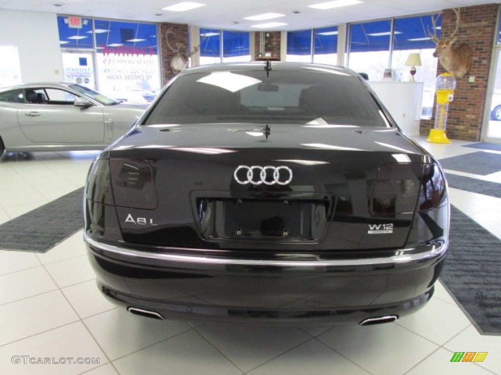 2005 A8 L W12 quattro - Brilliant Black / Platinum photo #8