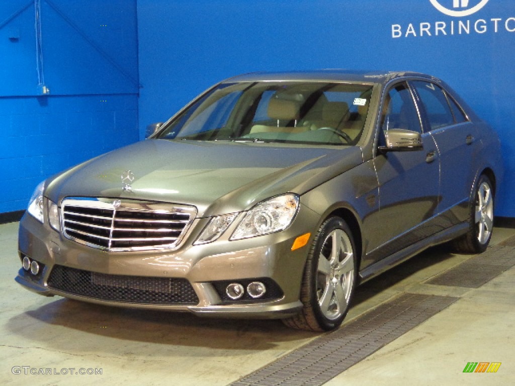 2010 E 350 4Matic Sedan - Indium Grey Metallic / Almond Beige photo #4