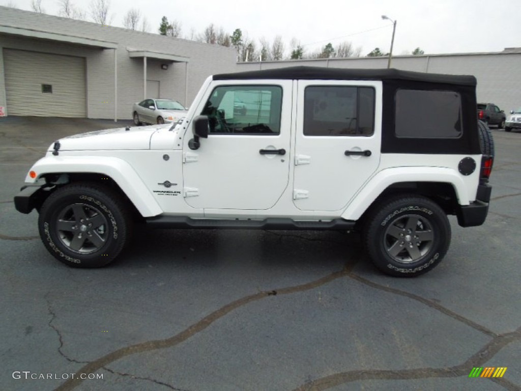 Bright White 2013 Jeep Wrangler Unlimited Oscar Mike Freedom Edition 4x4 Exterior Photo #77697569