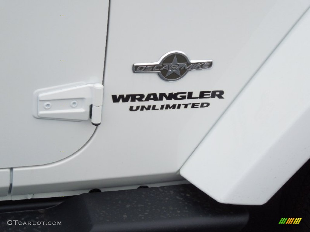 2013 Jeep Wrangler Unlimited Oscar Mike Freedom Edition 4x4 Marks and Logos Photo #77697672
