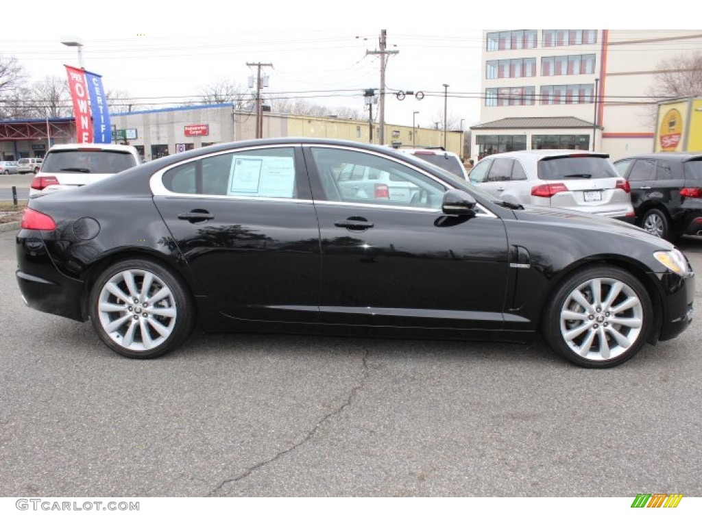 Ultimate Black 2010 Jaguar XF Premium Sport Sedan Exterior Photo #77699698