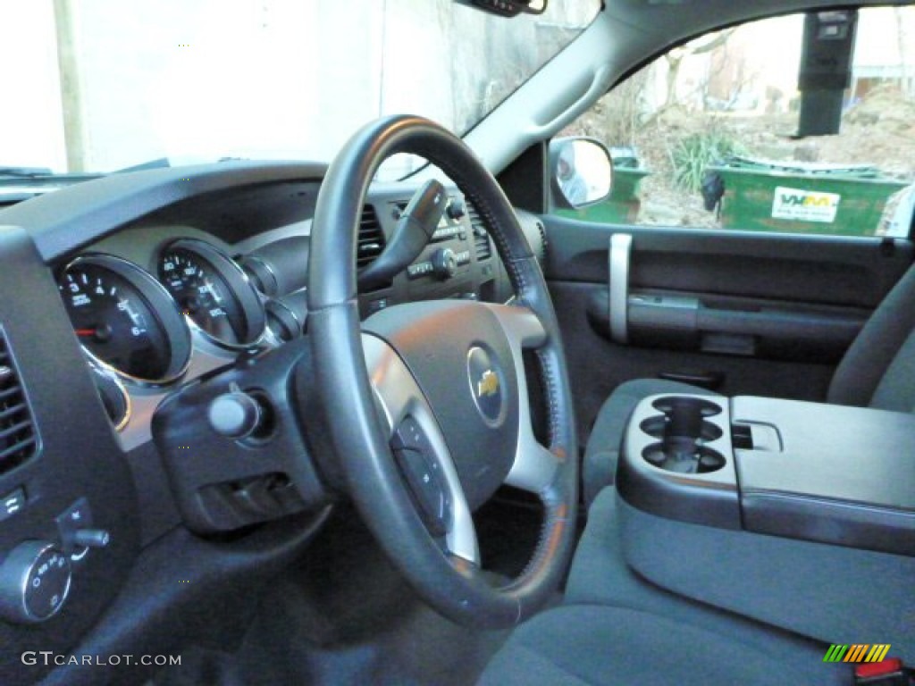 2007 Silverado 1500 LT Regular Cab 4x4 - Blue Granite Metallic / Ebony Black photo #7