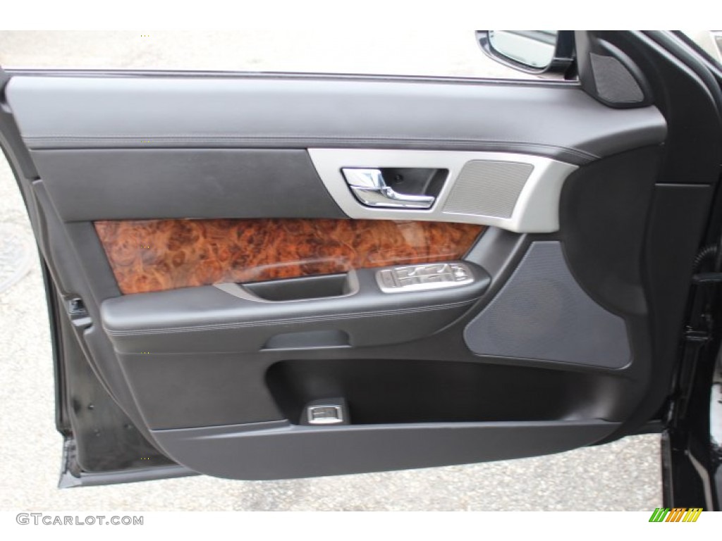 2010 Jaguar XF Premium Sport Sedan Warm Charcoal Door Panel Photo #77699837