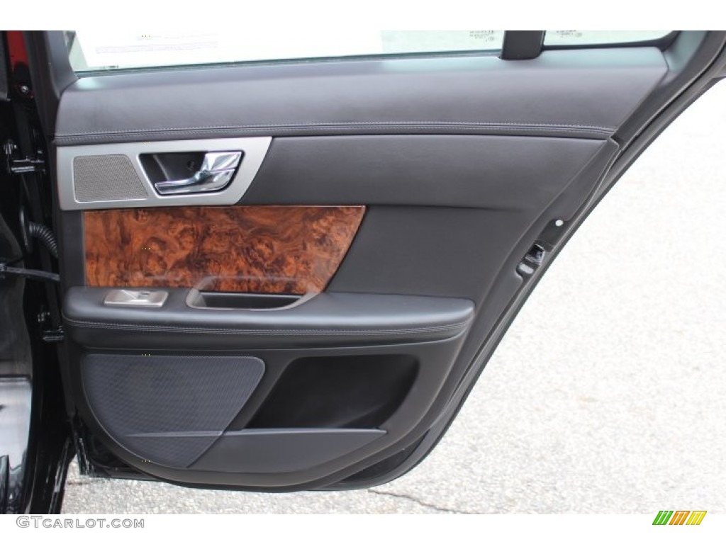 2010 Jaguar XF Premium Sport Sedan Warm Charcoal Door Panel Photo #77700105
