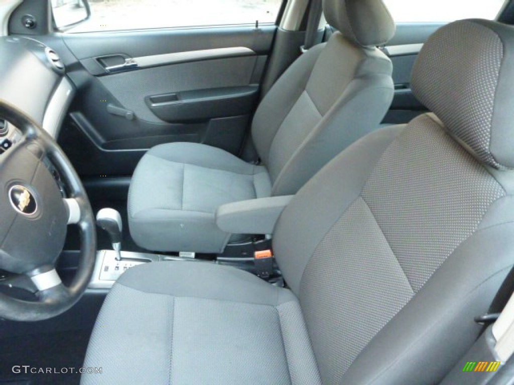 Charcoal Black Interior 2007 Chevrolet Aveo LS Sedan Photo #77700114