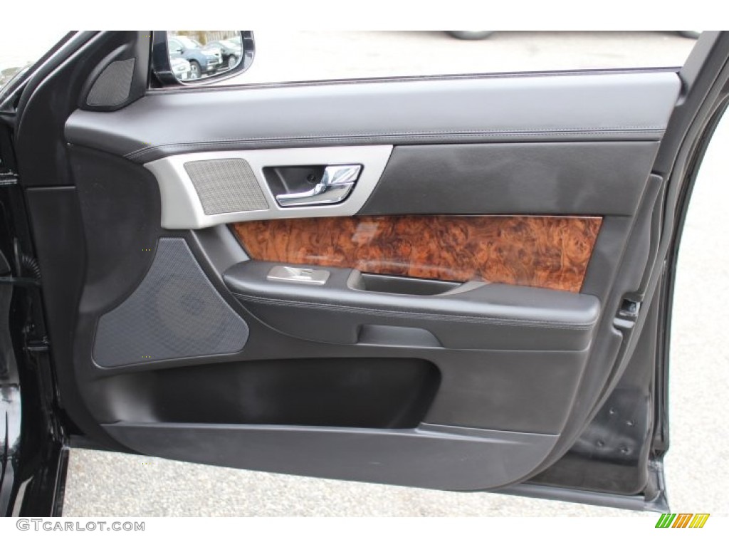 2010 Jaguar XF Premium Sport Sedan Warm Charcoal Door Panel Photo #77700147