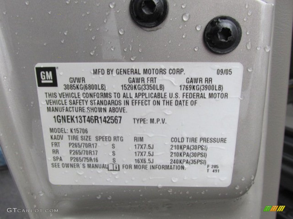 2006 Tahoe Z71 4x4 - Silver Birch Metallic / Gray/Dark Charcoal photo #24