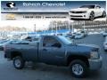 2010 Blue Granite Metallic Chevrolet Silverado 2500HD Regular Cab 4x4  photo #1