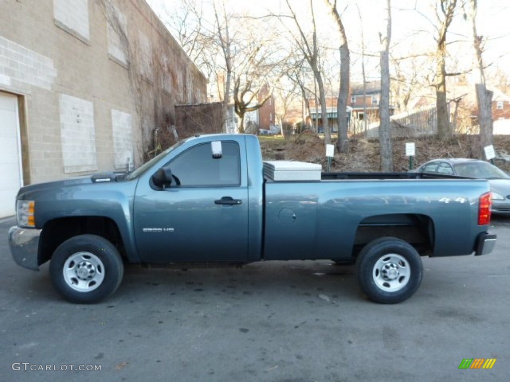 Blue Granite Metallic 2010 Chevrolet Silverado 2500HD Regular Cab 4x4 Exterior Photo #77700501