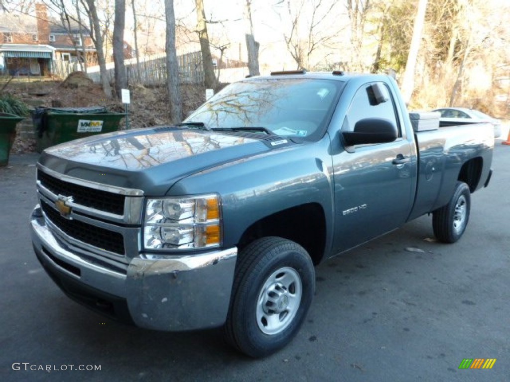 Blue Granite Metallic 2010 Chevrolet Silverado 2500HD Regular Cab 4x4 Exterior Photo #77700520