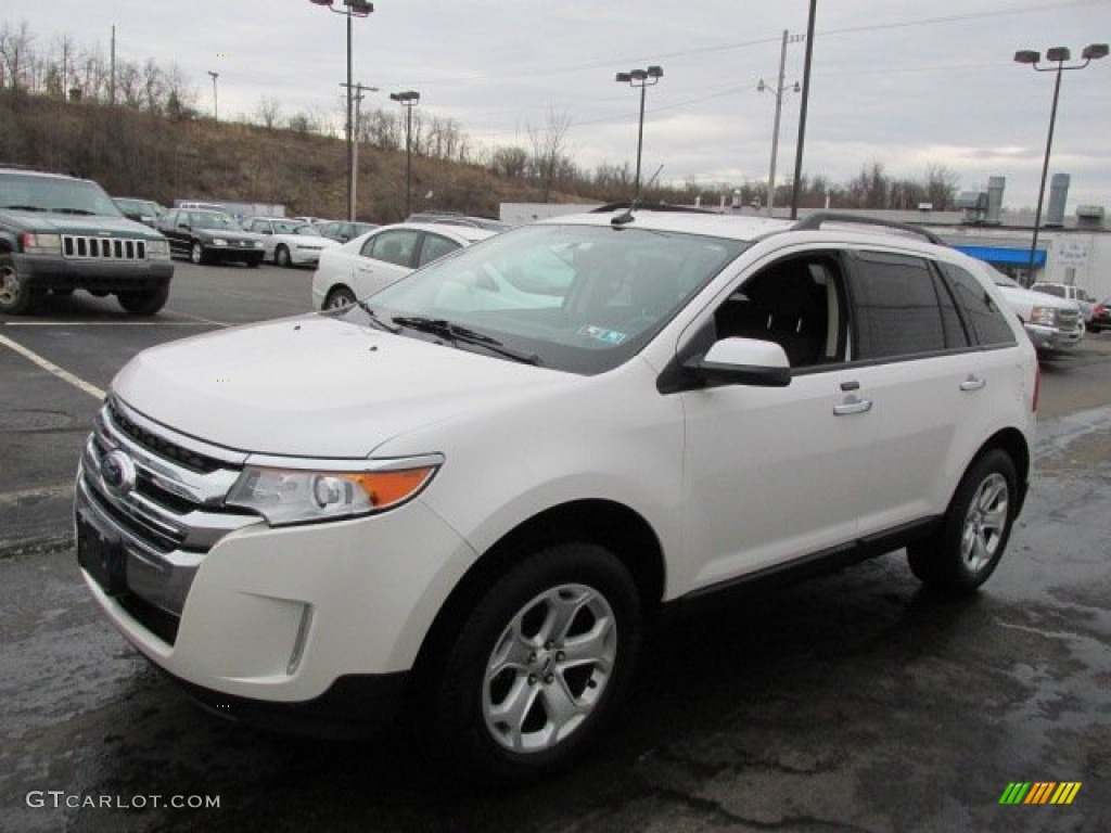 White Platinum Tri-Coat 2011 Ford Edge SEL AWD Exterior Photo #77702096