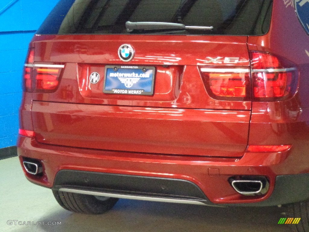 2012 X5 xDrive50i - Vermillion Red Metallic / Black photo #11