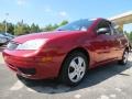 2005 Sangria Red Metallic Ford Focus ZX3 SE Coupe  photo #1