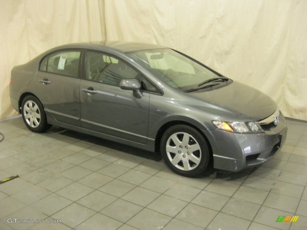 Polished Metal Metallic 2010 Honda Civic LX Sedan Exterior Photo #77702566