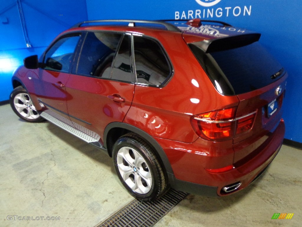 2012 X5 xDrive50i - Vermillion Red Metallic / Black photo #37