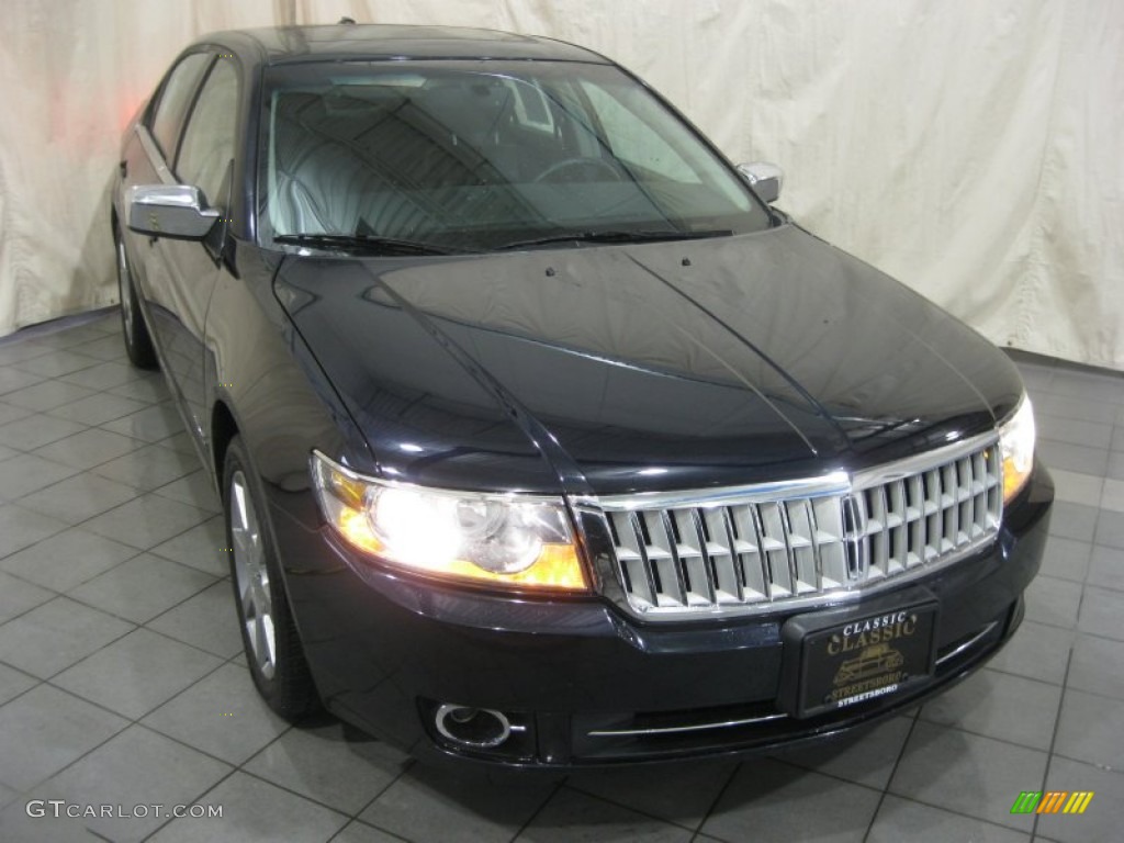 2008 MKZ Sedan - Dark Blue Ink Metallic / Dark Charcoal photo #3