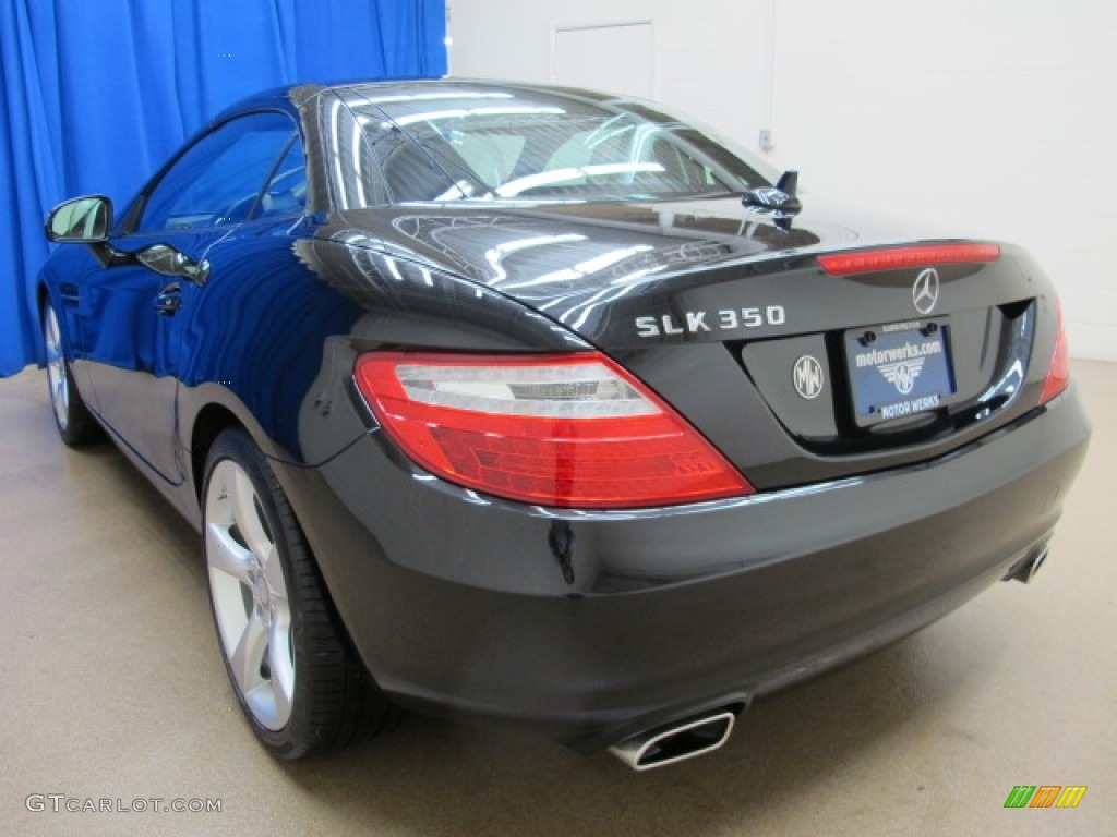 2012 SLK 350 Roadster - Obsidian Black Metallic / Sahara Beige photo #5