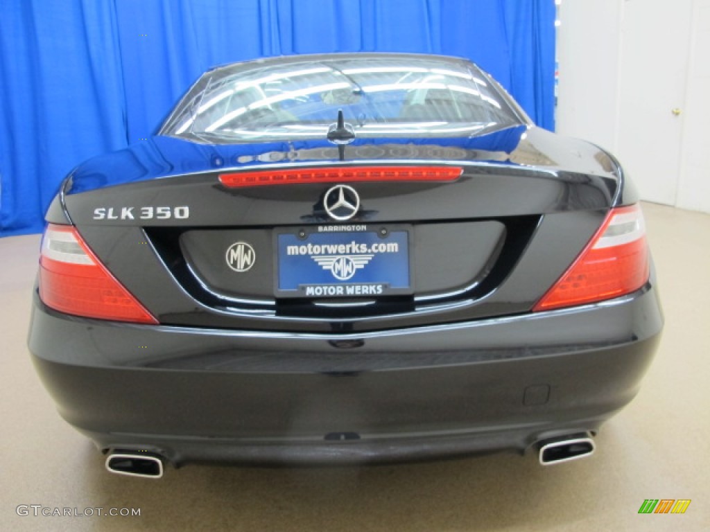 2012 SLK 350 Roadster - Obsidian Black Metallic / Sahara Beige photo #6