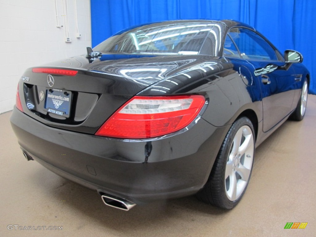 2012 SLK 350 Roadster - Obsidian Black Metallic / Sahara Beige photo #7