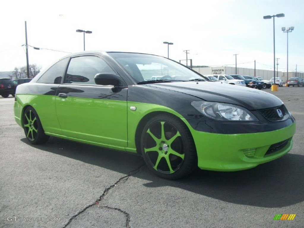 2003 Civic LX Coupe - Nighthawk Black Pearl / Black photo #1