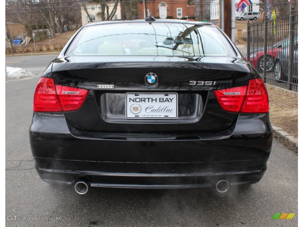2011 3 Series 335i xDrive Sedan - Jet Black / Beige photo #5