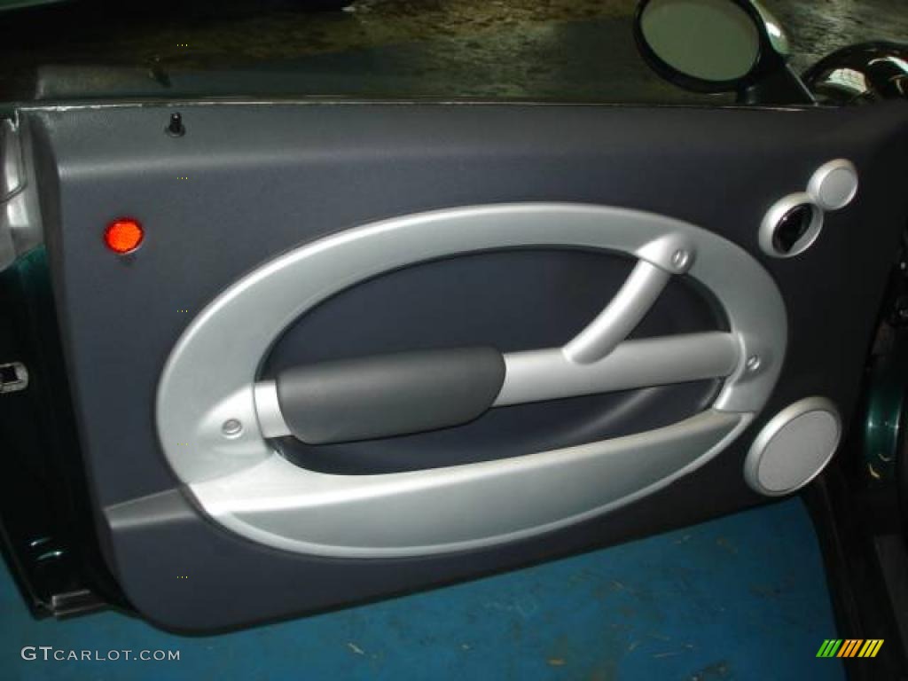2004 Mini Cooper Hardtop Panther Black Door Panel Photo #7770496