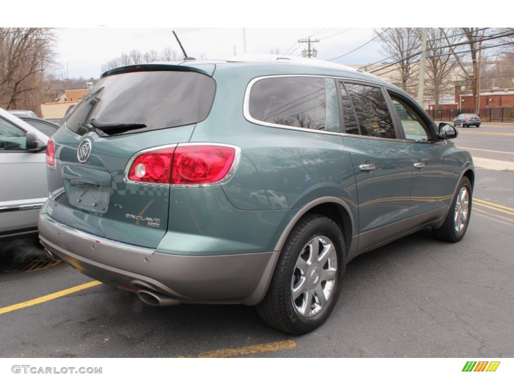 2010 Enclave CXL AWD - Silver Green Metallic / Ebony/Ebony photo #5