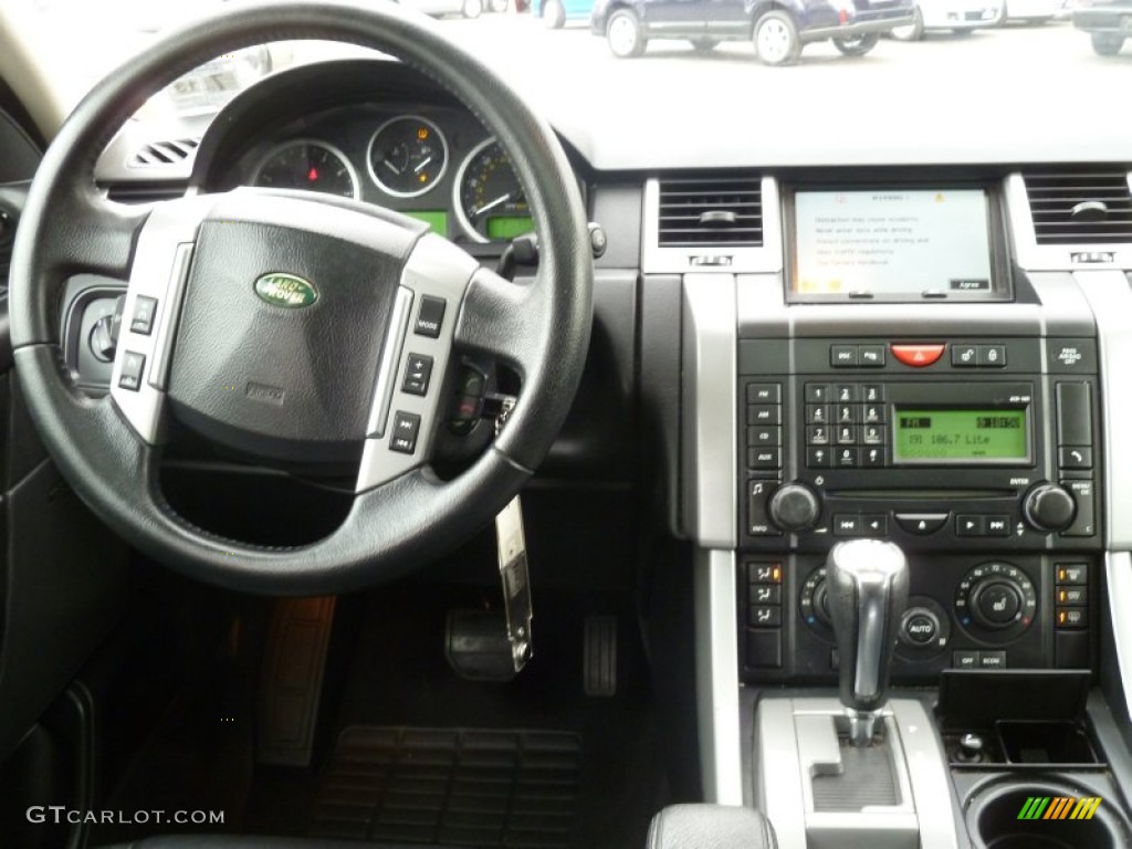2008 Land Rover Range Rover Sport HSE Ebony Black Dashboard Photo #77705500